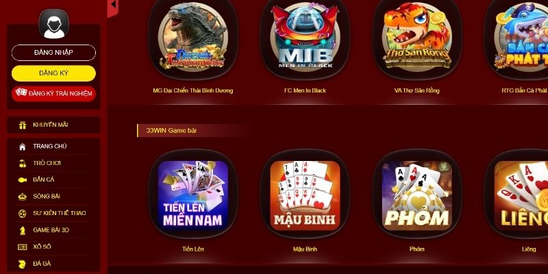 Hàng loạt tựa game slot đặc sắc tại 33WIN